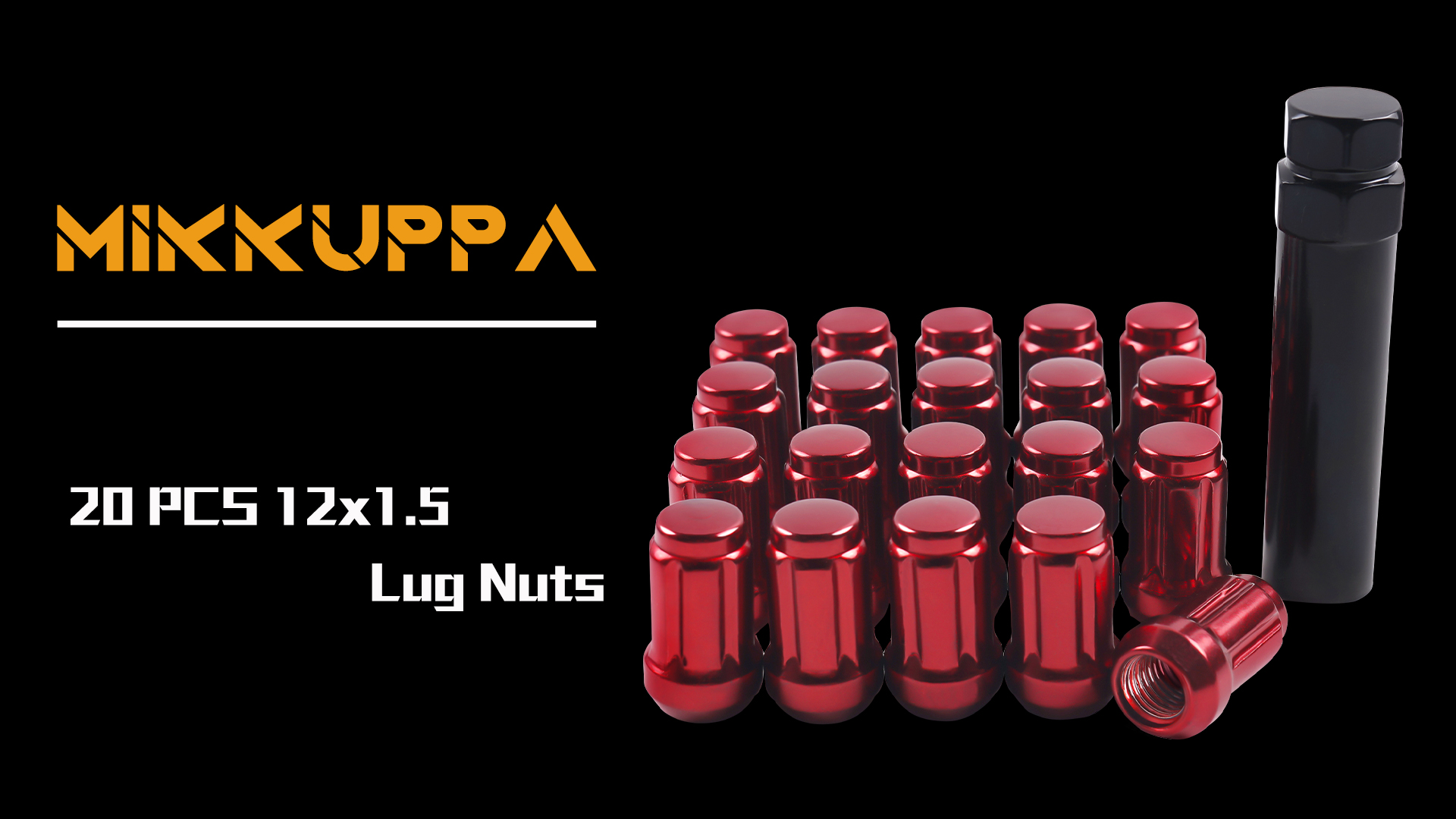 Amazon.com: MIKKUPPA M12x1.5 Lug Nuts Red - Replacement for 1994
